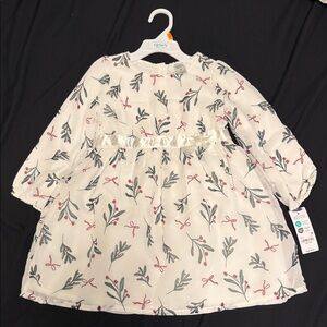 Carter's White and Red Floral Dress